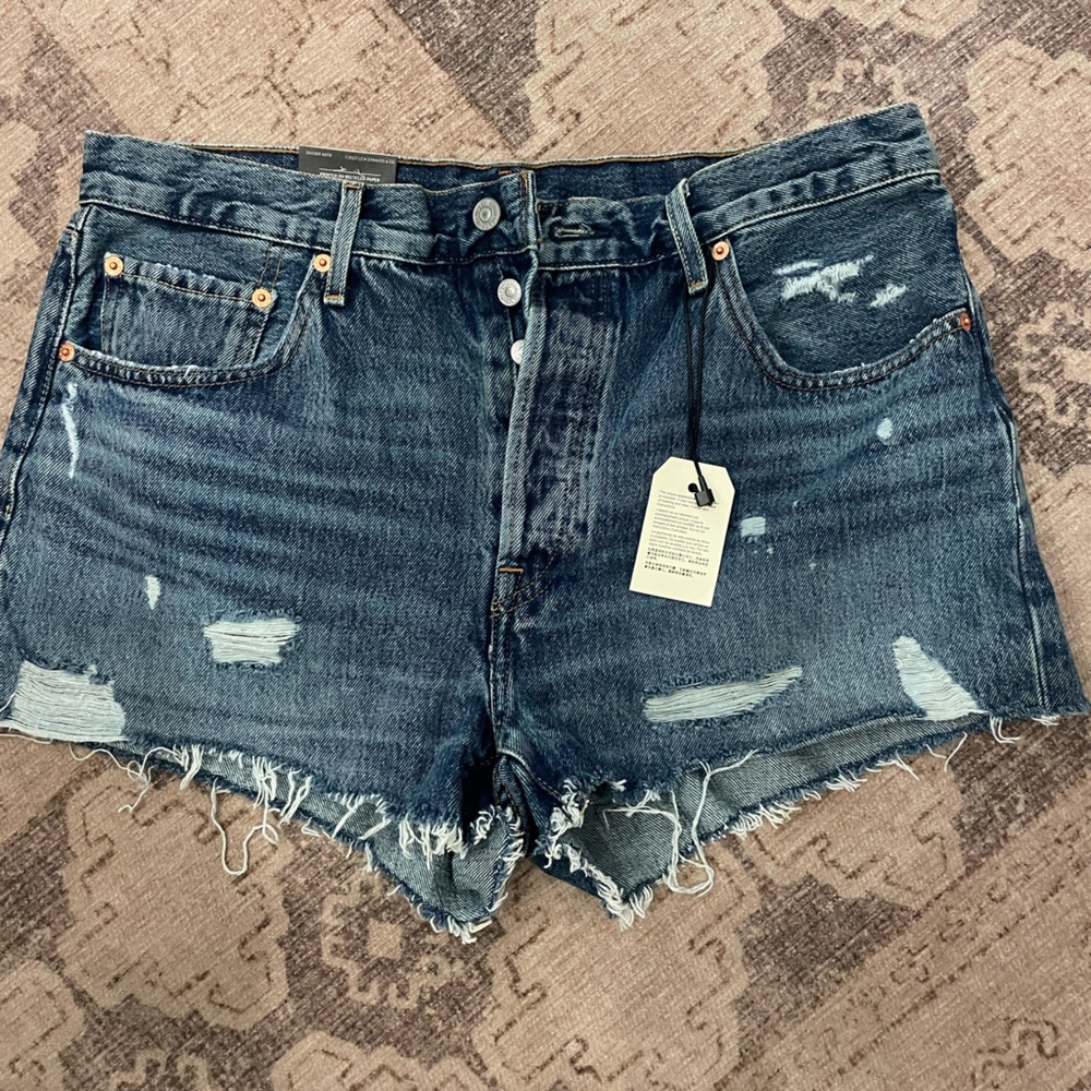 Levi's Classic Blue Denim Shorts